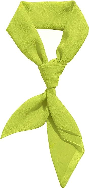 Comsite Chiffon Scarf Ribbon Neck Scarf Square Handkerchief 23"x23" 26"x26" 30"x30" | Amazon (US)