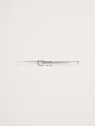 Slim Metallic Leather Belt | Banana Republic (US)