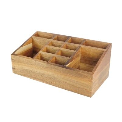 10"X5"X4" 12 Compartment Vanity Organizer Wood - Threshold™ | Target