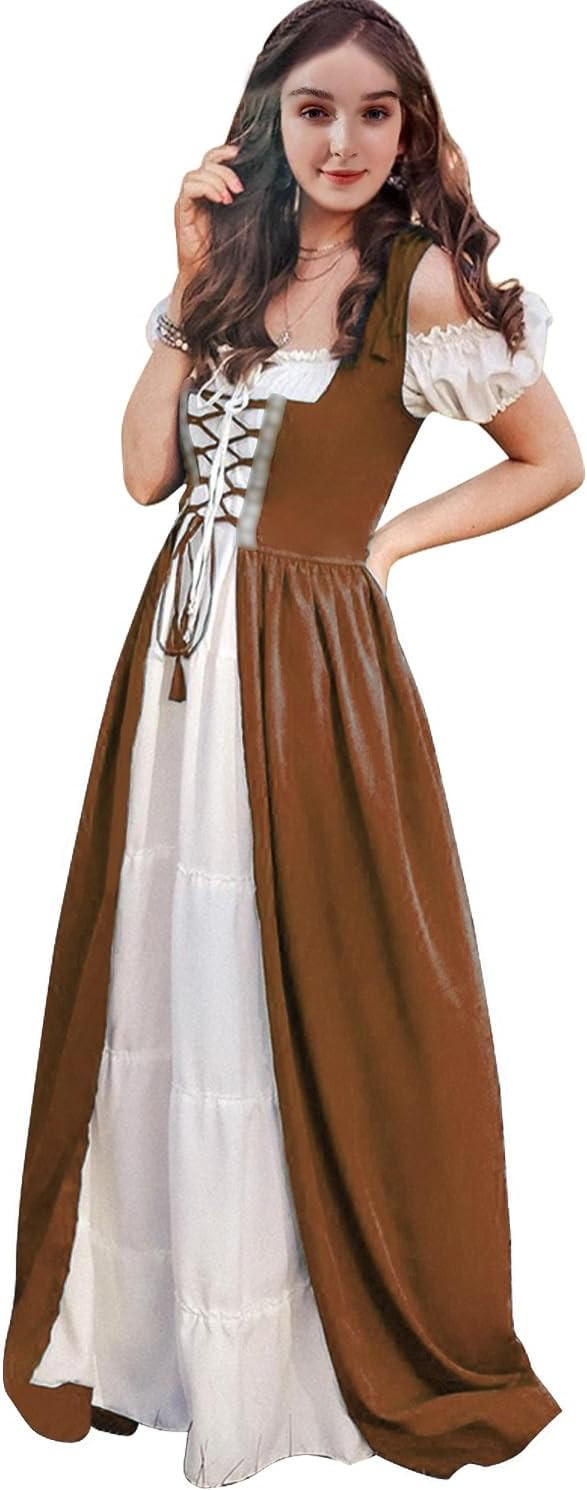 Abaowedding Renaissance Dress Women Medieval Dress Renaissance Pirate Costume Irish Dress Ren Fai... | Amazon (US)