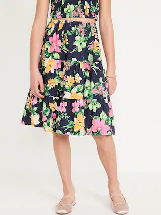 Tiered Midi Skirt for Girls | Old Navy (US)