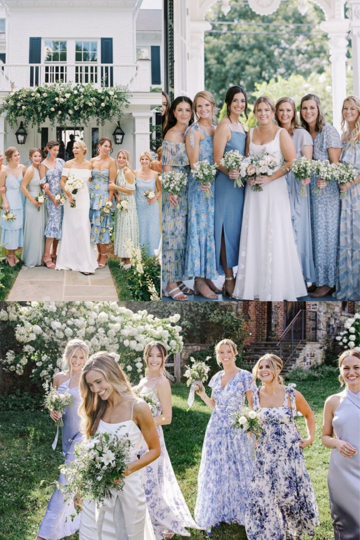 blue bridesmaid dresses mismatched Pale Turquoise Floor Length Mismatched Bridesmaid Dresses Pale Turquoise / US 12 / B main image 1