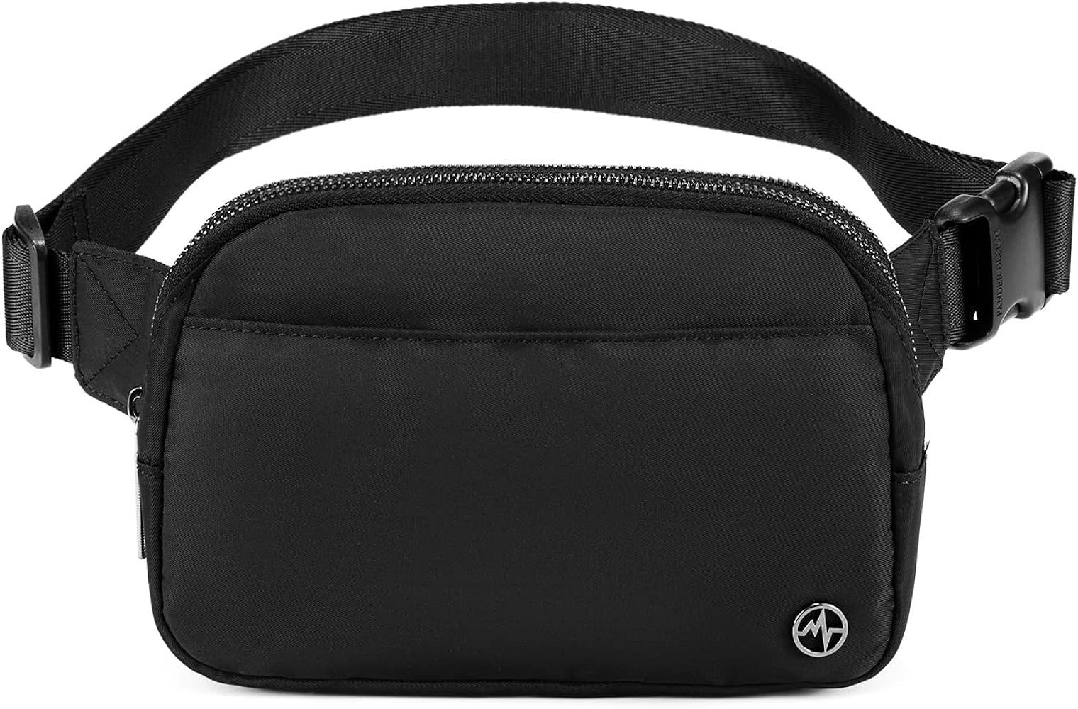 Pander Everywhere Belt Bag for Women, 5 Zipper Pockets Nylon Crossbody Fanny Pack Purse (Black) | Amazon (US)