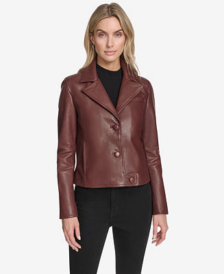 Women's Paluma Blazer Leather Jacket | Macy's