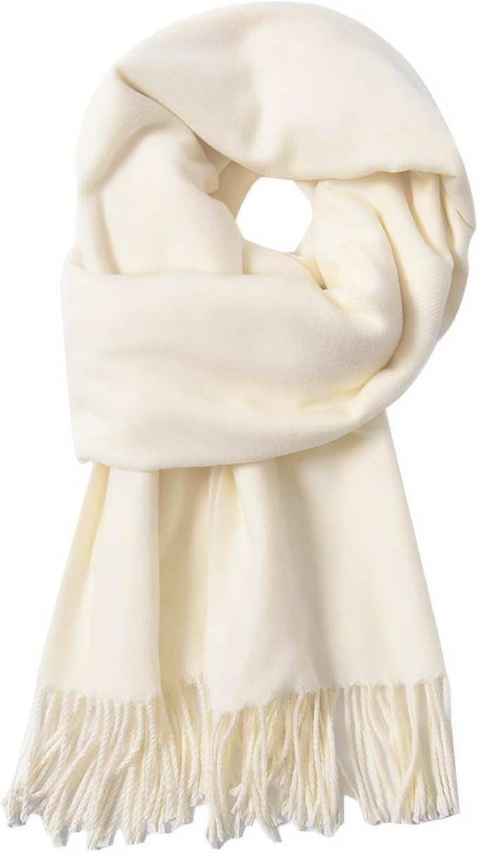 Winter Scarf for Women Men Cold Weather - Soft Warm Shawls Scarves with Tassels(78.7''*26.8'') | Amazon (US)