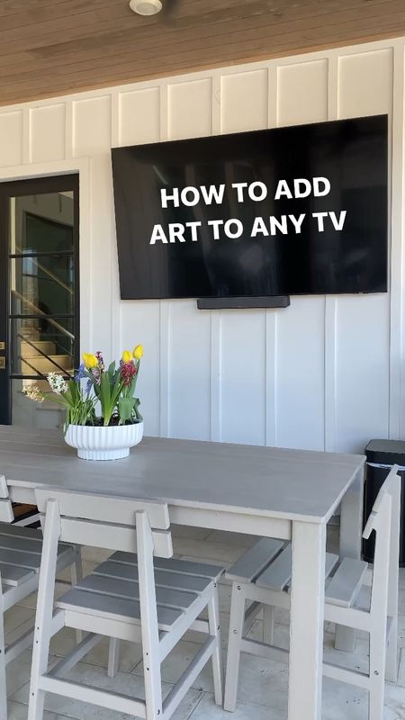 Here’s a little hack to add art to any TV! Our Samsung frame tv is on sale! 

Outdoor tv / outdoor patio / outdoor furniture / planter / tv / Walmart fashion / Easter dress / spring dress 

#LTKSeasonal #LTKhome #LTKfamily