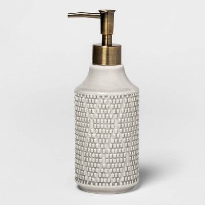 Canby Ceramic Soap Pump Gray - Threshold&#8482; | Target