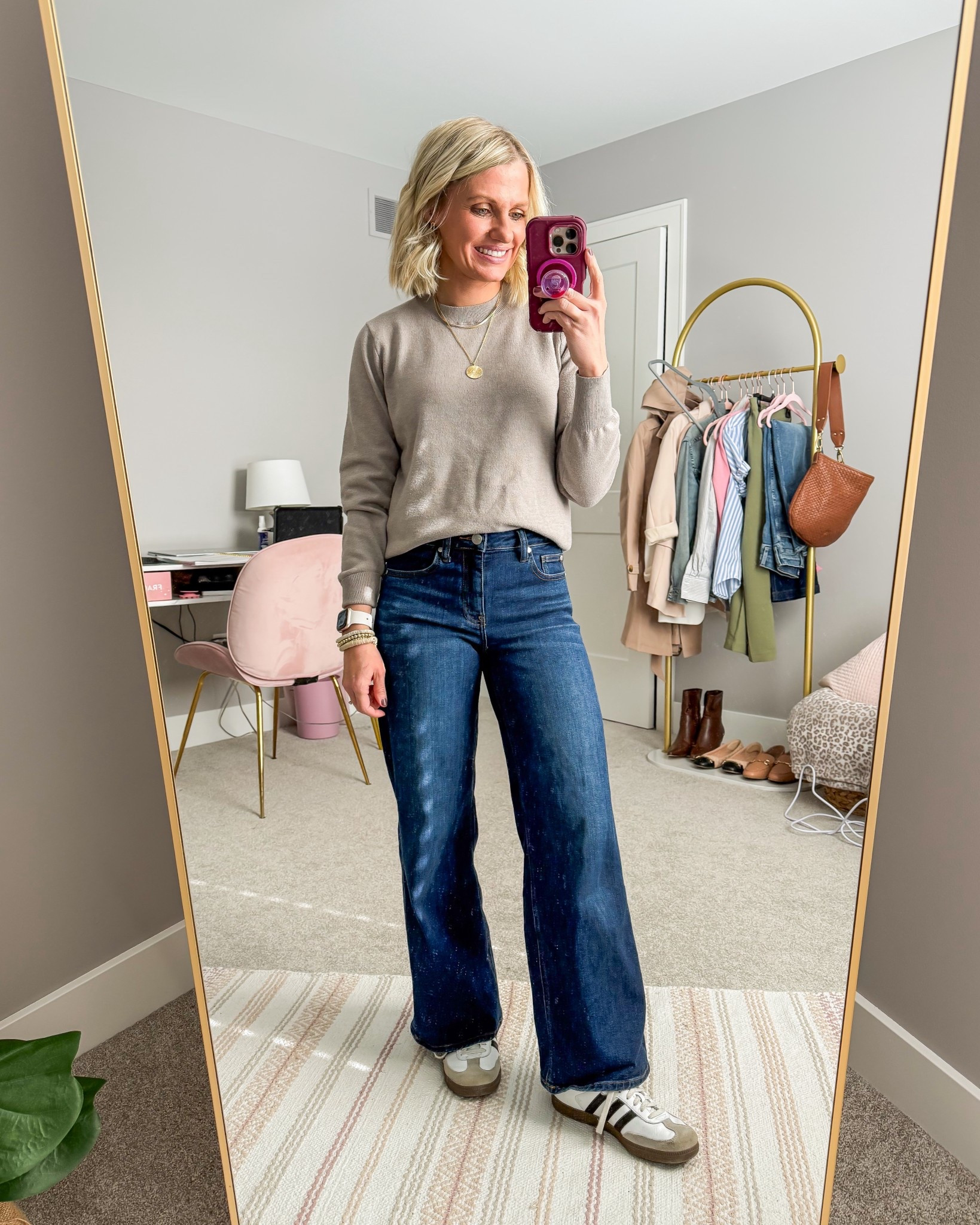 What I wore this week as a 41 year old mom of 2! 
Sweater- small
Jeans- 25/28"

#LTKOver40 #LTKPetite #LTKootd