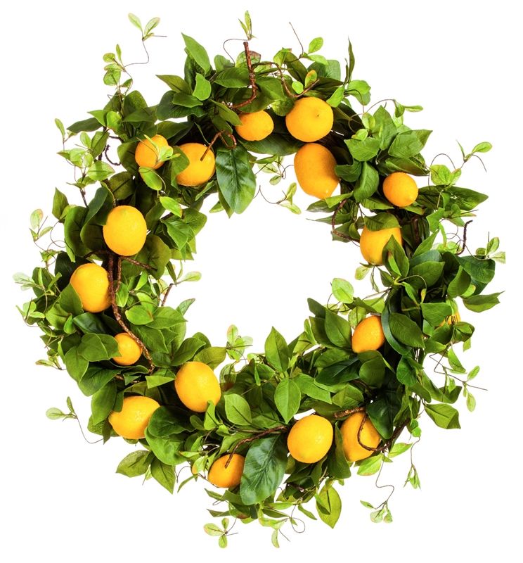 Bountiful Lemon Wreath, 24" - Walmart.com | Walmart (US)