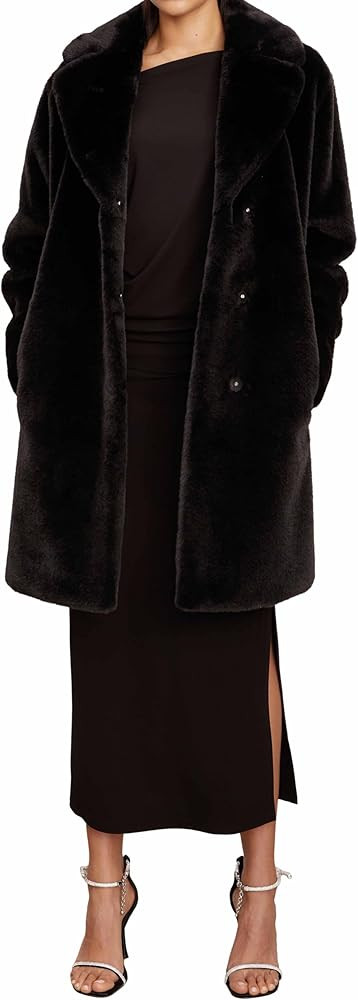 Velvet by Graham & Spencer Women's Evalyn Lux Fur Coat | Amazon (US)