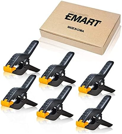 EMART Heavy Duty Muslin Spring Clamps, 4.5 inch Photo Booth Backdrop Clips for Photography Studio -  | Amazon (US)