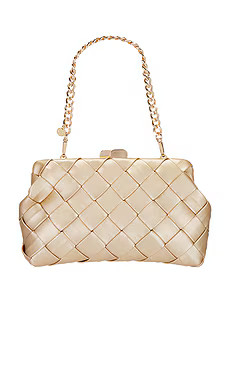 olga berg Quinn Woven Clutch in Gold from Revolve.com | Revolve Clothing (Global)