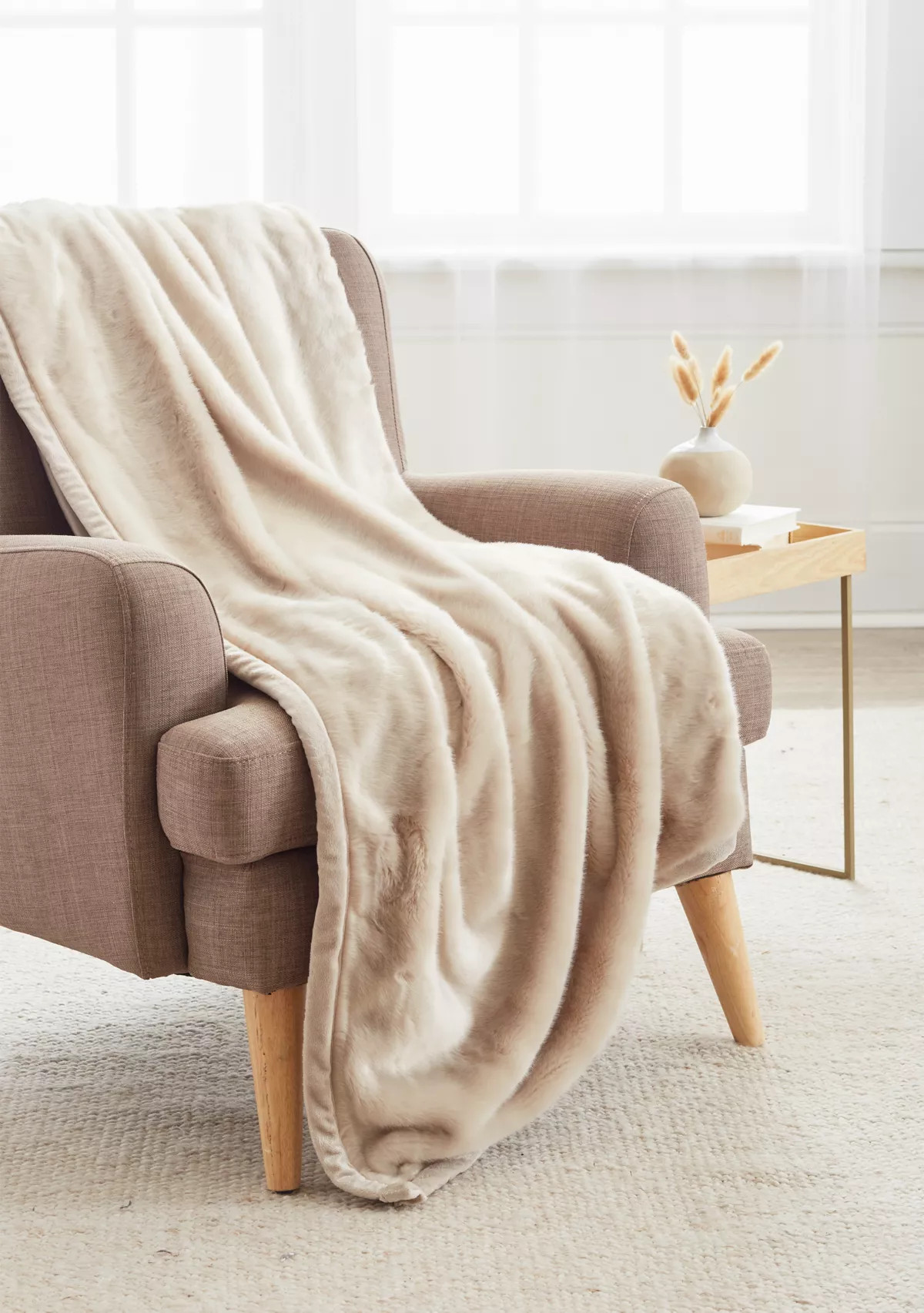 Luxury Faux Fur Throw Blanket | Belk