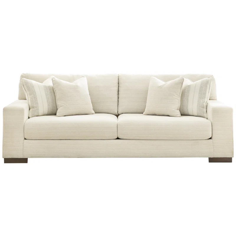Maggie 96" Square Arm Sofa with Reversible Cushions | Wayfair North America