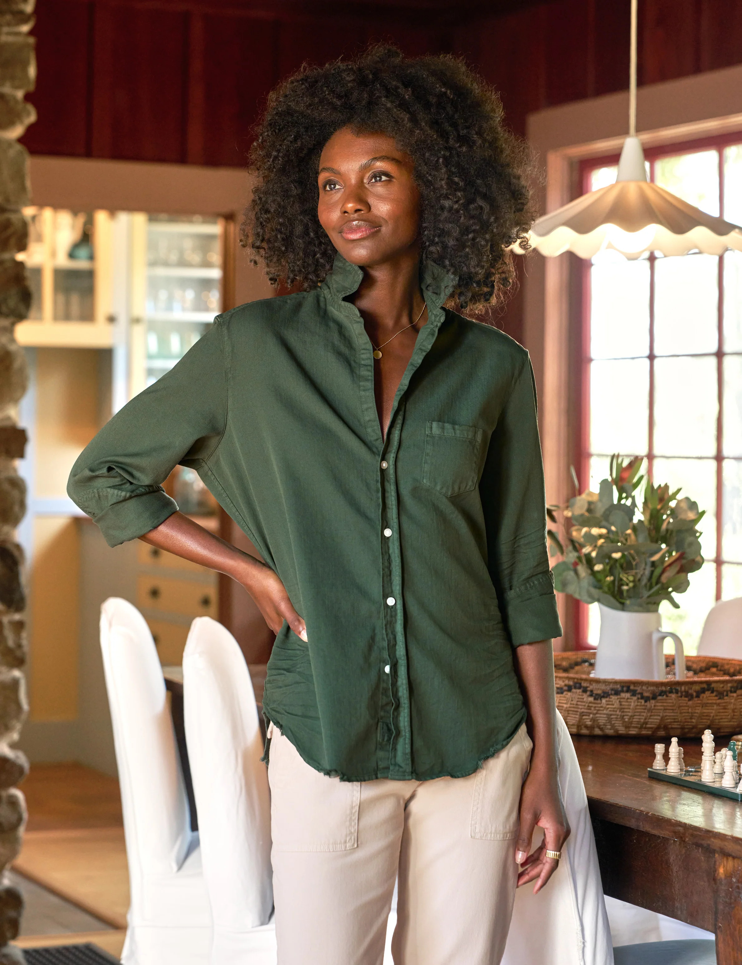 EILEEN Vintage Green, Famous Denim | Frank & Eileen