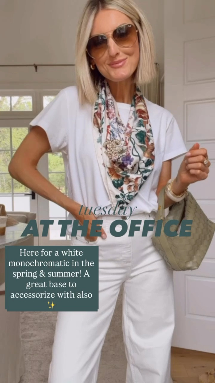 White on white is so classic! Such a great base to add pops of color! Wearing S/4.

Loverly Grey, spring workwear, spring fashion, spring outfit ideas 

#LTKootd #LTKWorkwear #LTKSeasonal