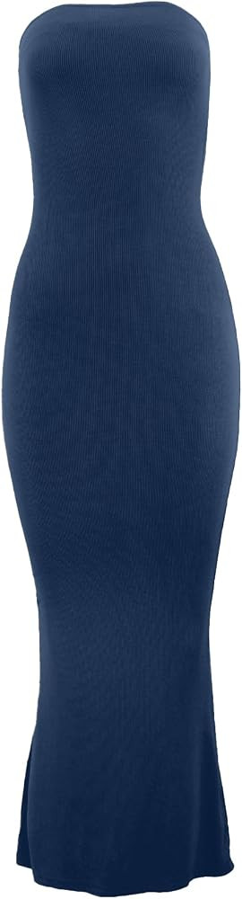 Almere Body Shaping Basic Strapless Maxi Dress | Amazon (US)
