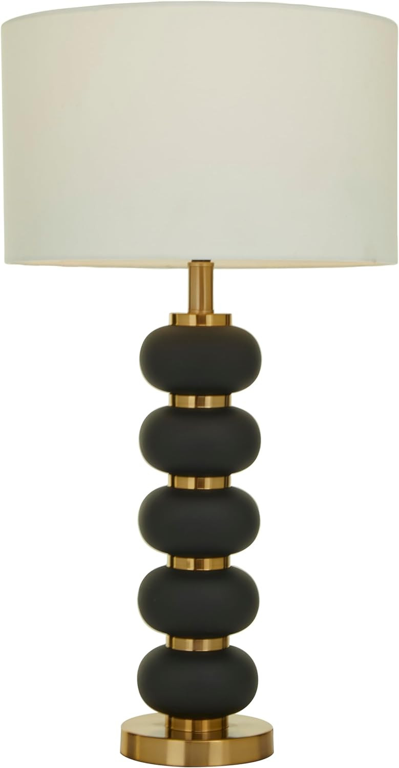 CosmoLiving by Cosmopolitan Metal Room Table Lamp Orbs Style Base Accent Lamp with Drum Shade, La... | Amazon (US)