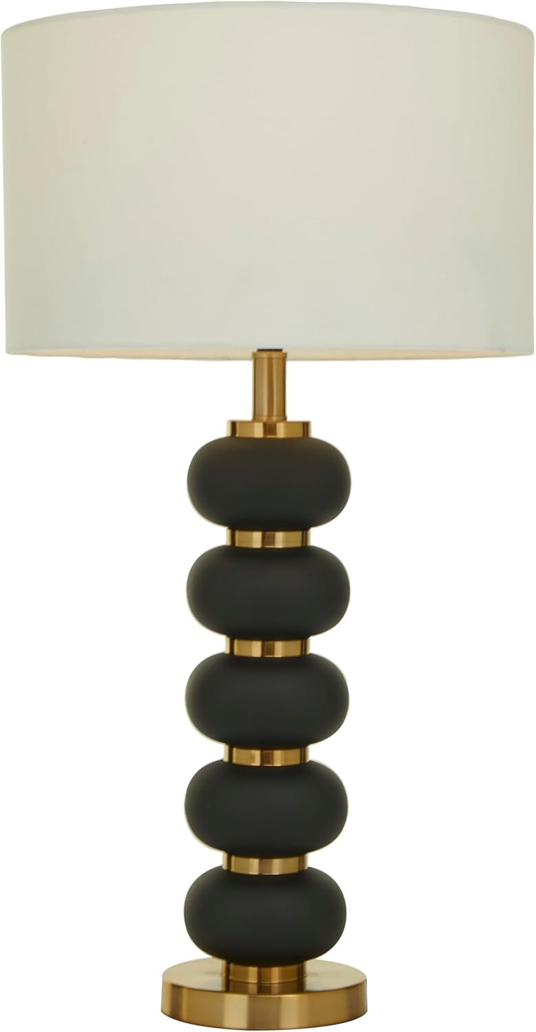 CosmoLiving by Cosmopolitan Metal Room Table Lamp Orbs Style Base Accent Lamp with Drum Shade, La... | Amazon (US)