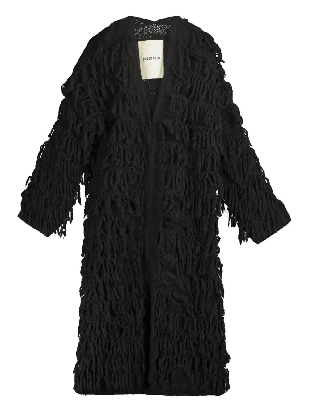 Circus Hotel Shaggy Coat | Black | FARFETCH | Farfetch Global