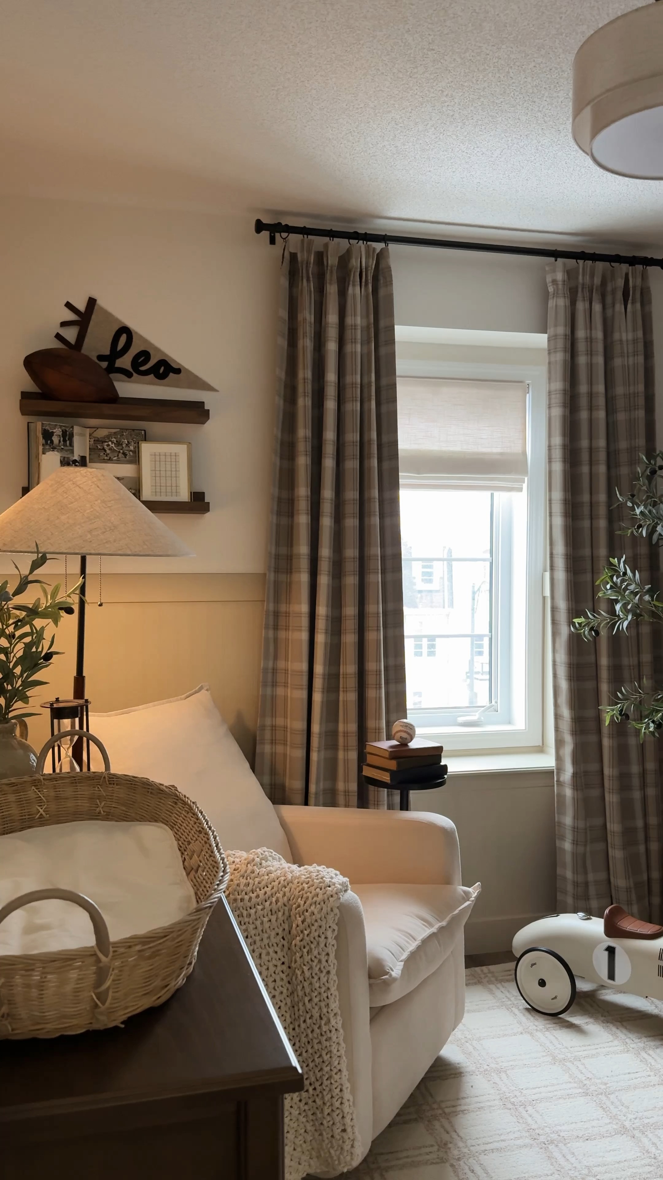 It’s all in the details - @wayfair made my vision come to life with their wide selection of furniture, lighting, seating and decor. First, I browsed the website, found my must-have pieces and created a moodboard to see it all together. Then I clicked purchase and watched my vintage sports inspired nursery dreams come to life as everything arrived at my doorstep! #Wayfair #WayfairPartner 
 

 