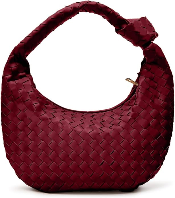 Woven Purse - Woven Tote bag for Women - Knotted Large Slouchy Hobo Shoulder Handbags - Soft Vega... | Amazon (US)