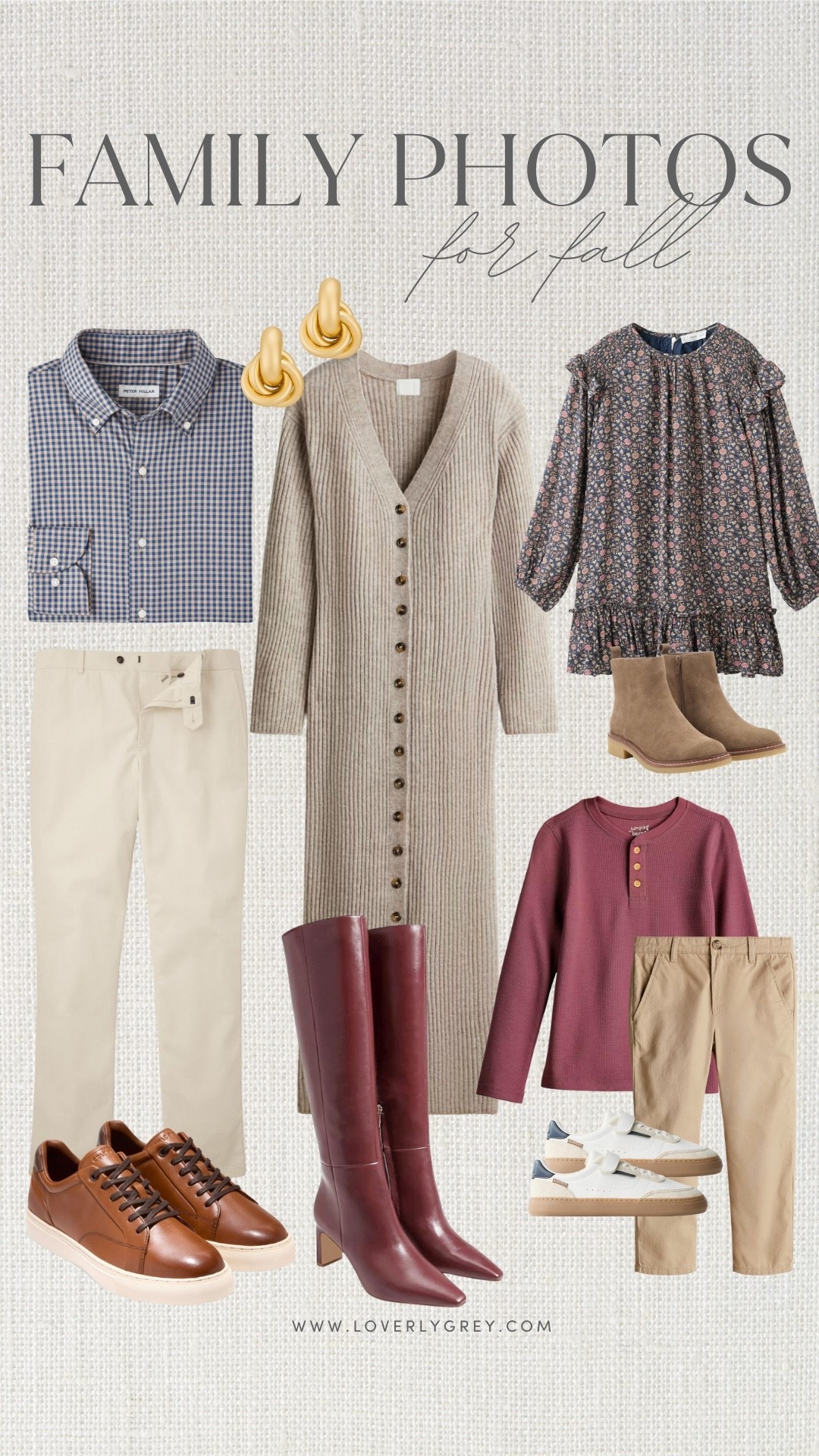 I just recently ordered this ribbed midi sweater dress from H&M! It’s such a great neutral dress that you can wear to so many things! I love how these family photo outfits turned out! 

Loverly Grey, fall family photos, family outfits, sweater dress, fall outfit, men’s button down, burgundy boots, kids outfits 

#LTKStyleTip #LTKSeasonal