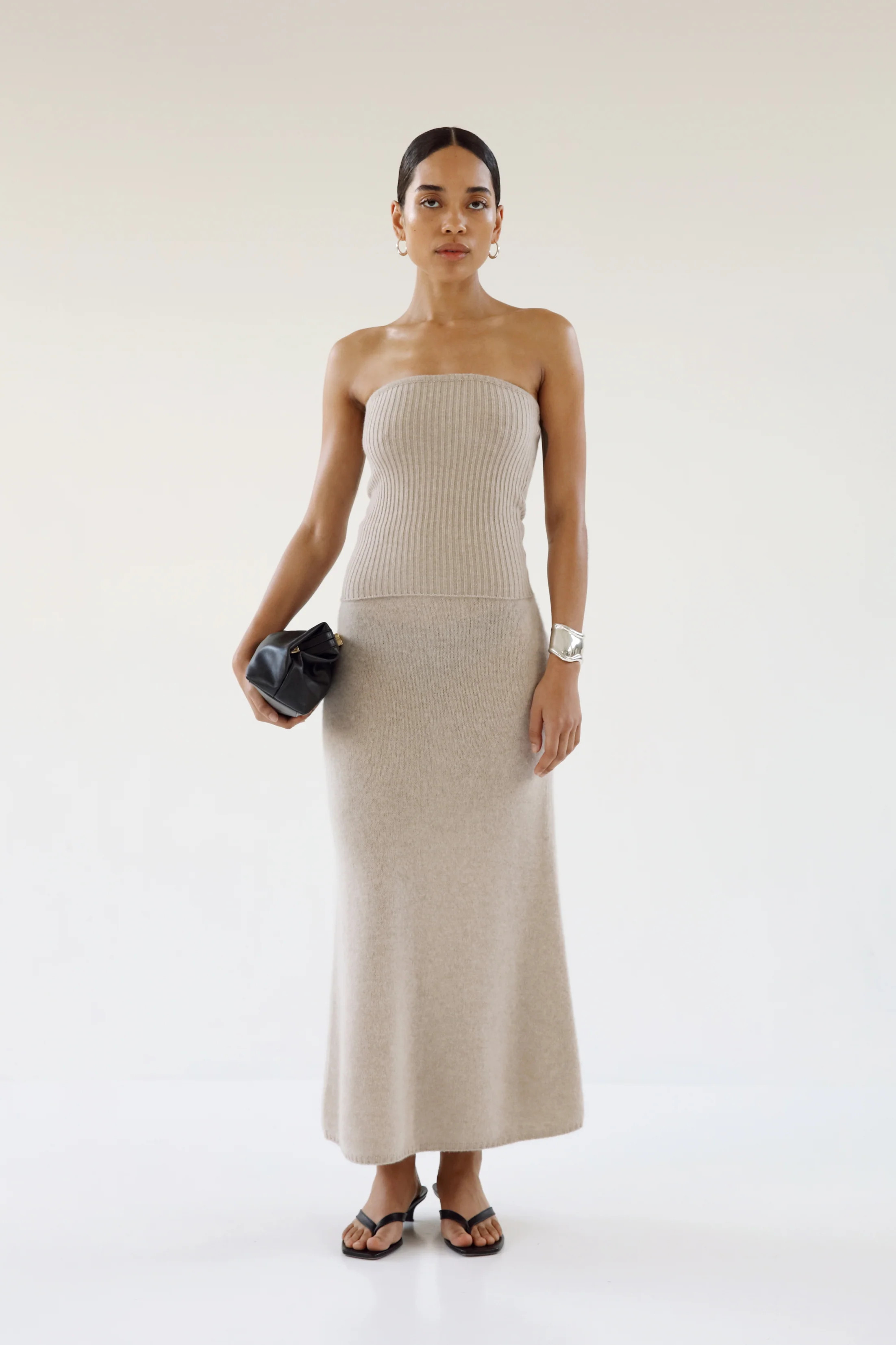 Lou Bustier Top, taupe | Almada Label