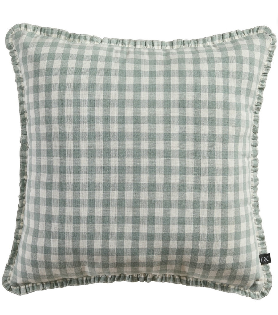 Under $15!! The cutest gingham pillows with ruffle trim Walmart find throw pillow 

#LTKHome #LTKFindsUnder50