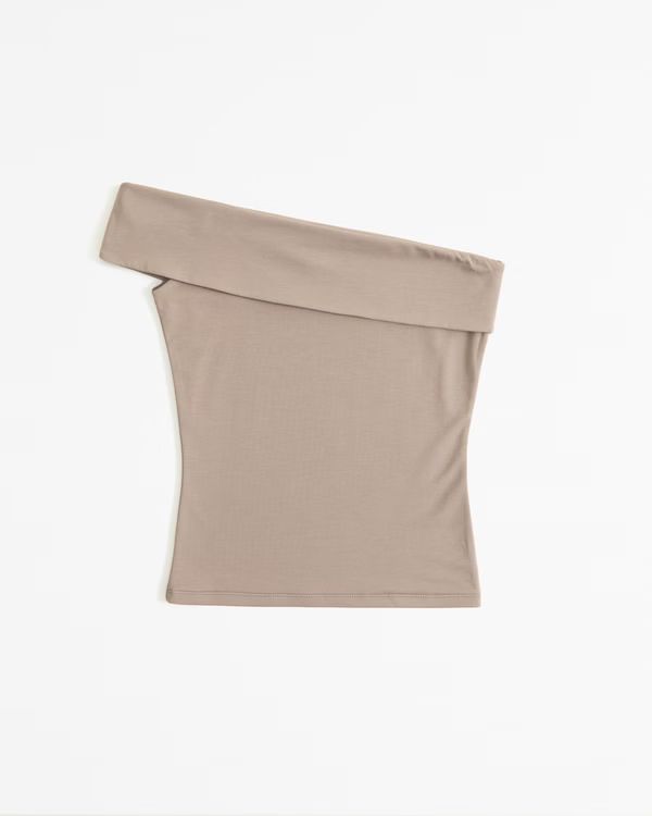 Women's Asymmetrical Cotton-Modal Top | Women's Tops | Abercrombie.com | Abercrombie & Fitch (US)