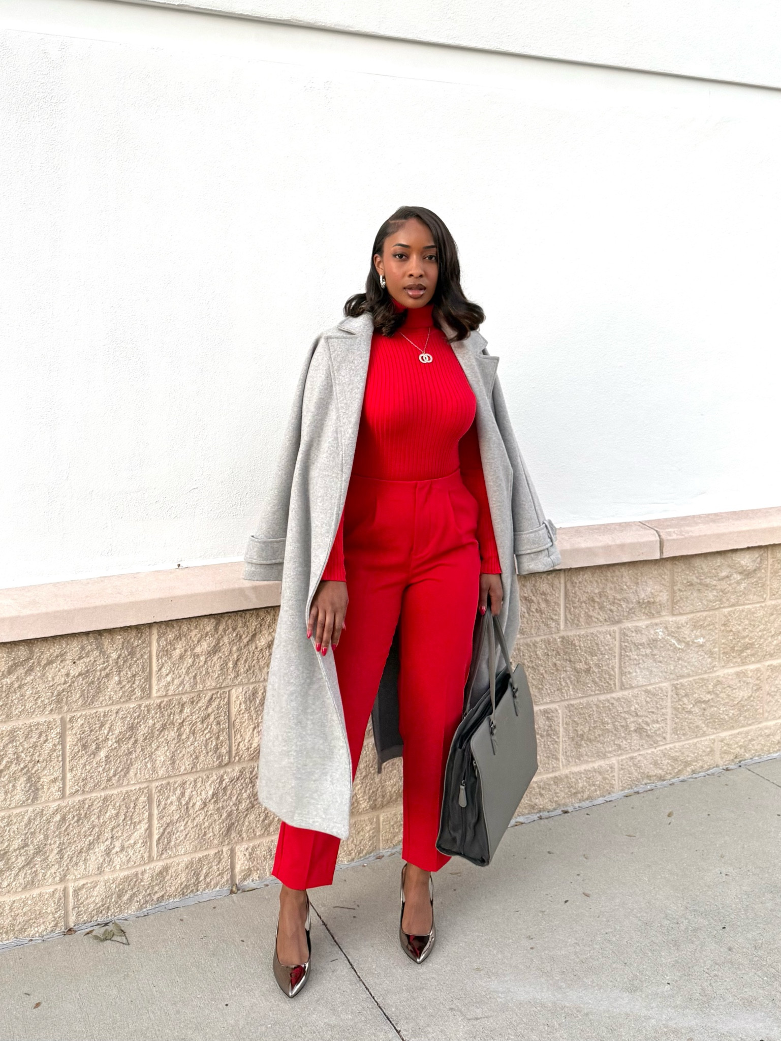 Looking like a holiday gift… I even wrapped myself in red. 🎁❤️ Pants (6) Top (M) Shoes (True To Size)

#LTKHoliday #LTKWorkwear #LTKSeasonal