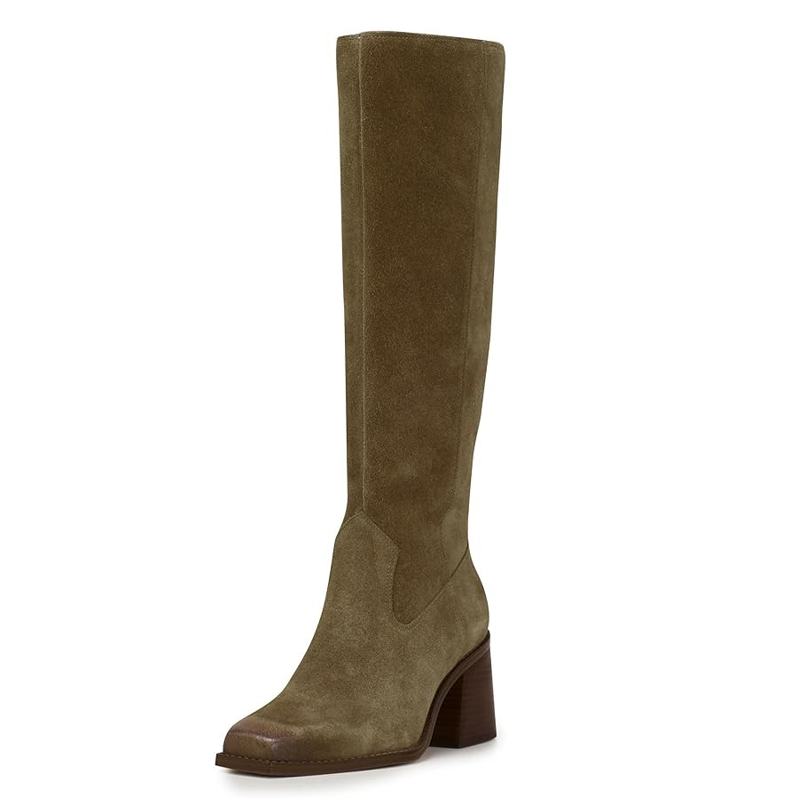 MUCCCUTE Knee High Boots for Women - Square Toe Chunky Block Heel Boots with Side Zipper Pull On ... | Amazon (US)