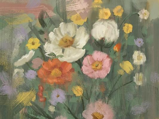 Scattered Wildflowers | Artfully Walls
