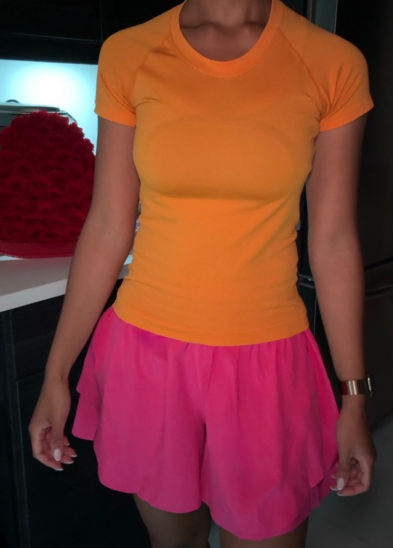 @lululemon citrus sizzle tone & flamingo fun tone just go together. 🧡🦩

swiftly tech short sleeve shirt, shake it out short, running, athleisure, lounge, petite.

#LTKSaleAlert #LTKActive #LTKPetite