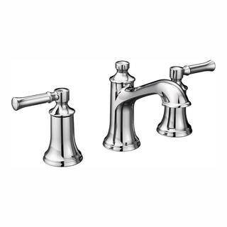 MOEN Dartmoor 8 in. Widespread 2-Handle Bathroom Faucet Trim Kit in Chrome (Valve Not Included)-T... | The Home Depot