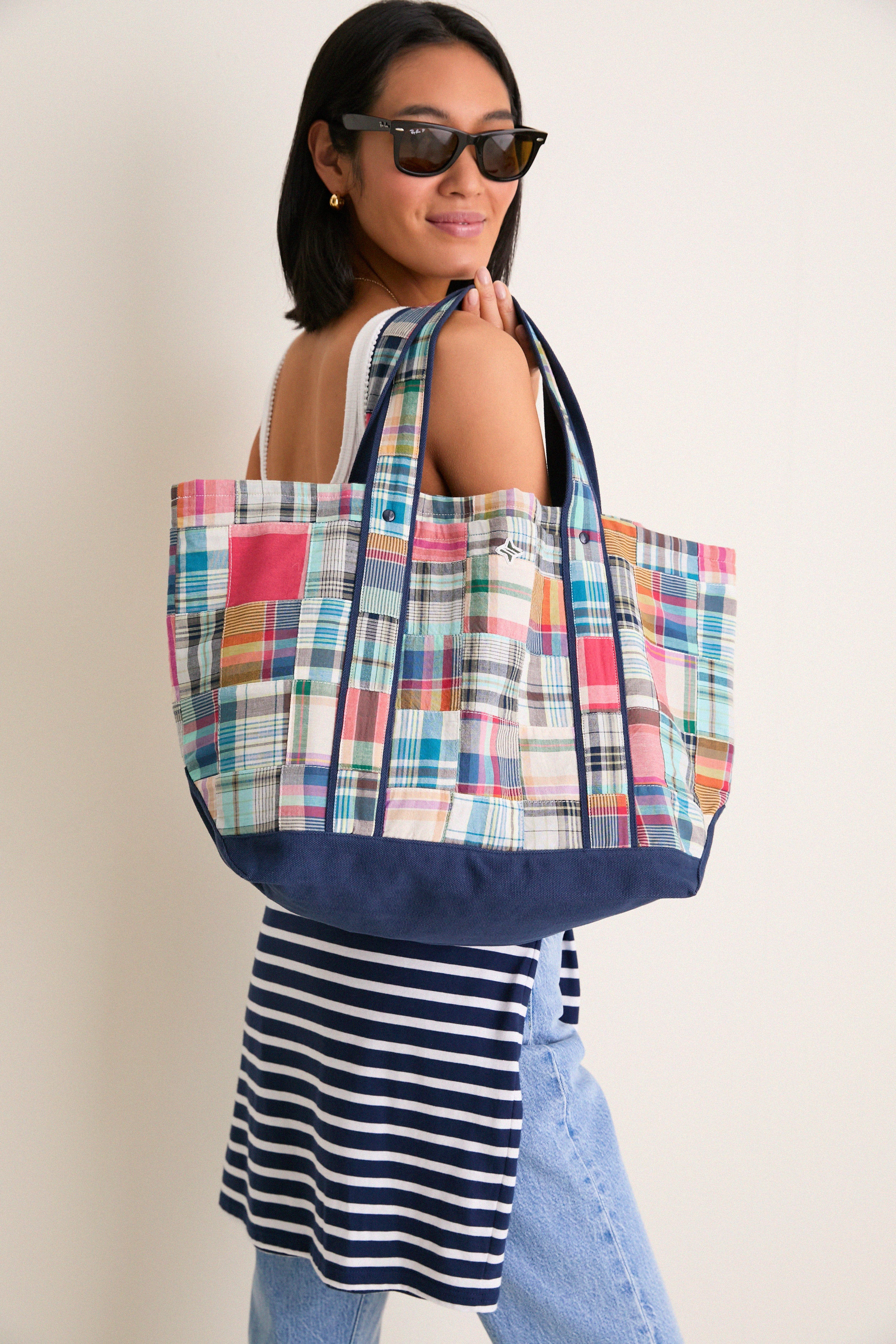 Madras Tote Bag | Tuckernuck (US)