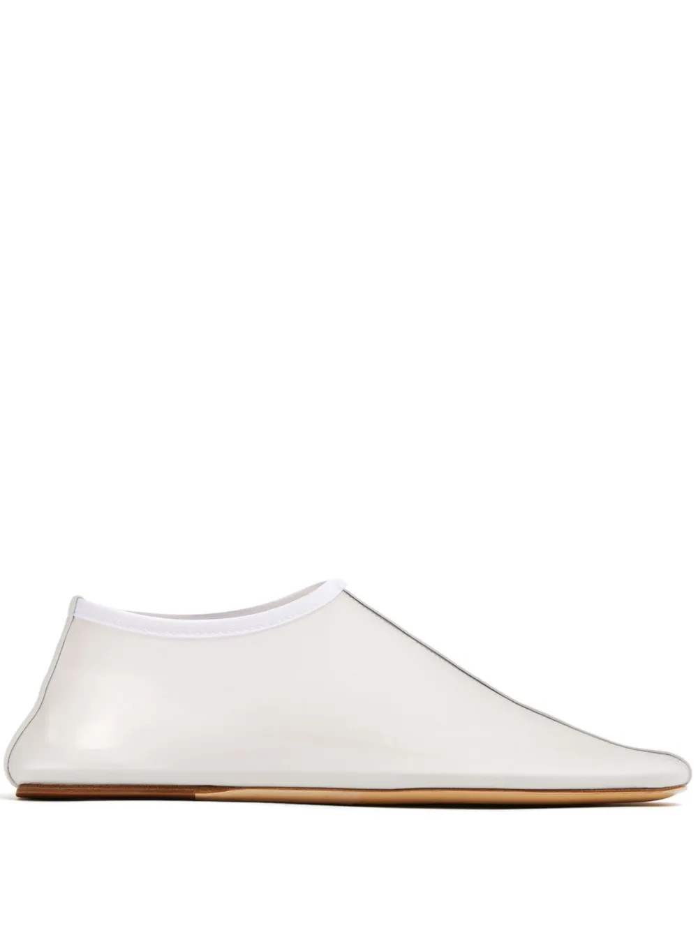Christopher Esber Mesh Flat Ballerina Shoes | White | FARFETCH AU | Farfetch Global