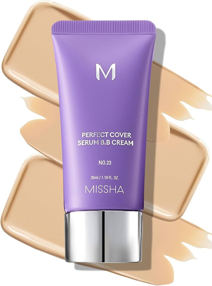 MISSHA M PERFECT COVER SERUM BB CREAM No.23 Natural Beige, Skin Care Foundation Makeup, Tinted Mo... | Amazon (US)