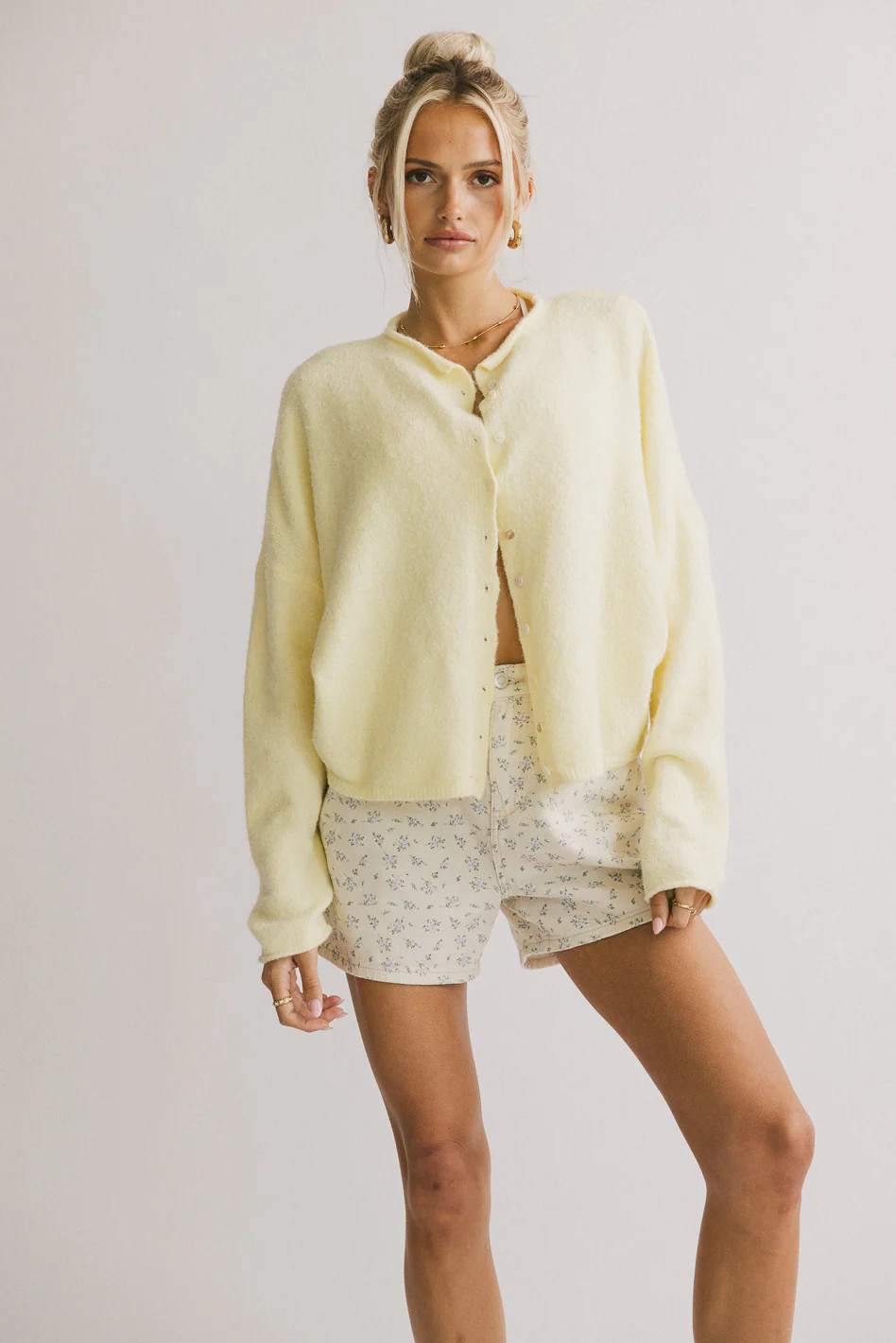 Maci Cardigan in Yellow | Böhme US