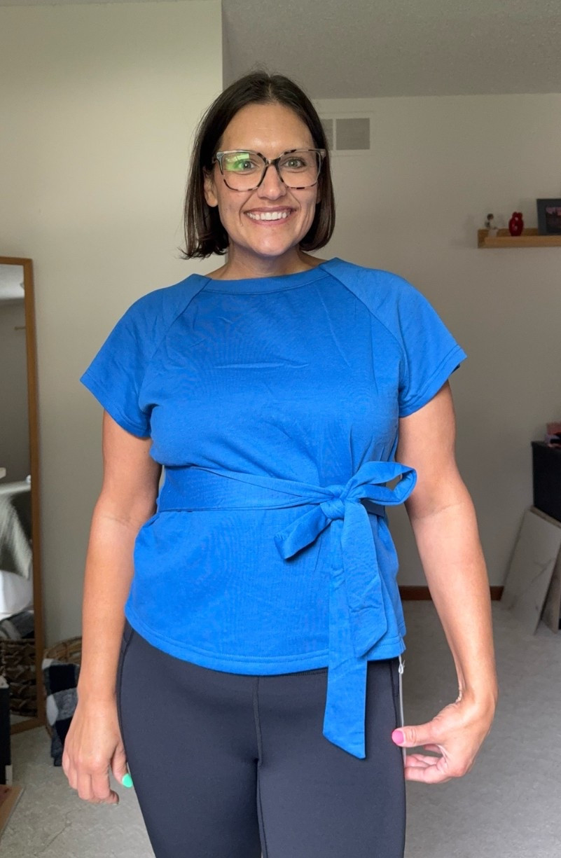 Blue Tie Front Activewear Top

This tie front top instantly makes a leggings outfit look more put together. The adjustable waist lets you customize the fit, and the bright blue color is such a fun pop. *I may earn a commission from qualifying purchases.

#LTKootd #LTKMidsize #LTKSaleAlert