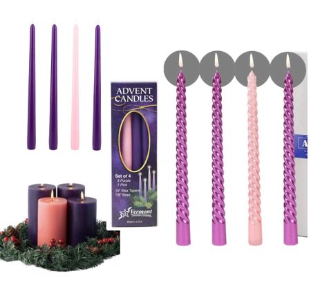 Advent Wreath Reminder! 🕯️ Re-up on those candles now while they’re easy to find! A few good options at similar price points - I like the swirly ones, they’re smokeless and dripless! (Also linking a battery-operated option too!)

#LTKHoliday #LTKhome #LTKSeasonal