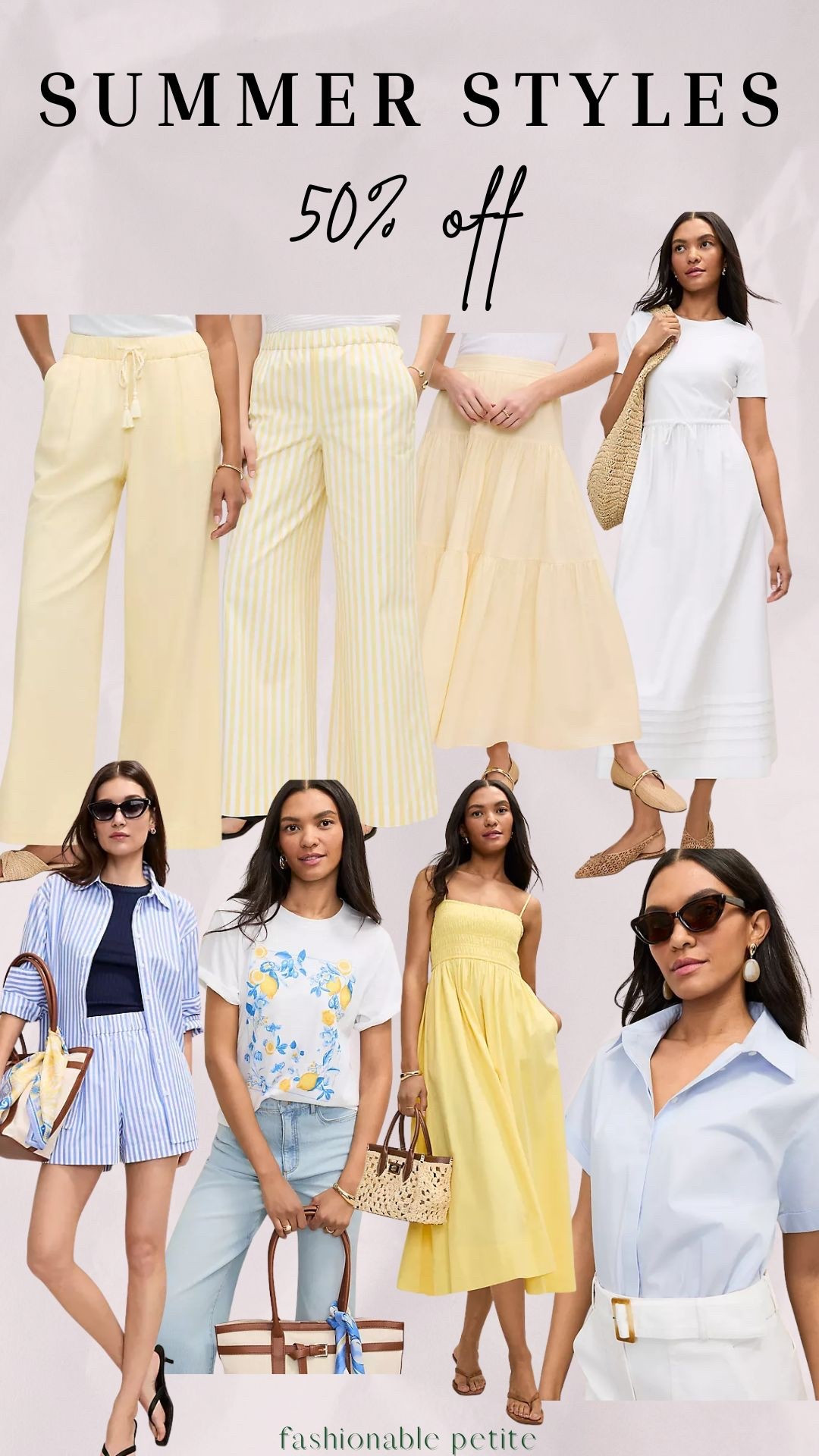 Summer favorites 50% off! Yellows are a go to for summer and I love skirts and pants in buttery yellow!

Petite outfit, summer dresses, butter yellow, summer outfit, petite dress, Ann Taylor 

#LTKPetite #LTKSaleAlert