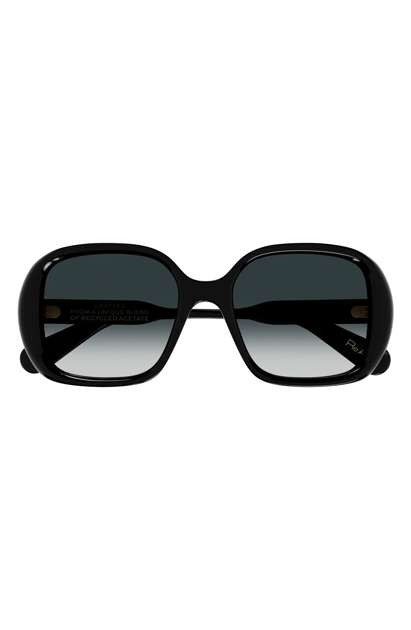 55mm Gradient Polarized Square Sunglasses (Women) | Nordstrom | Nordstrom