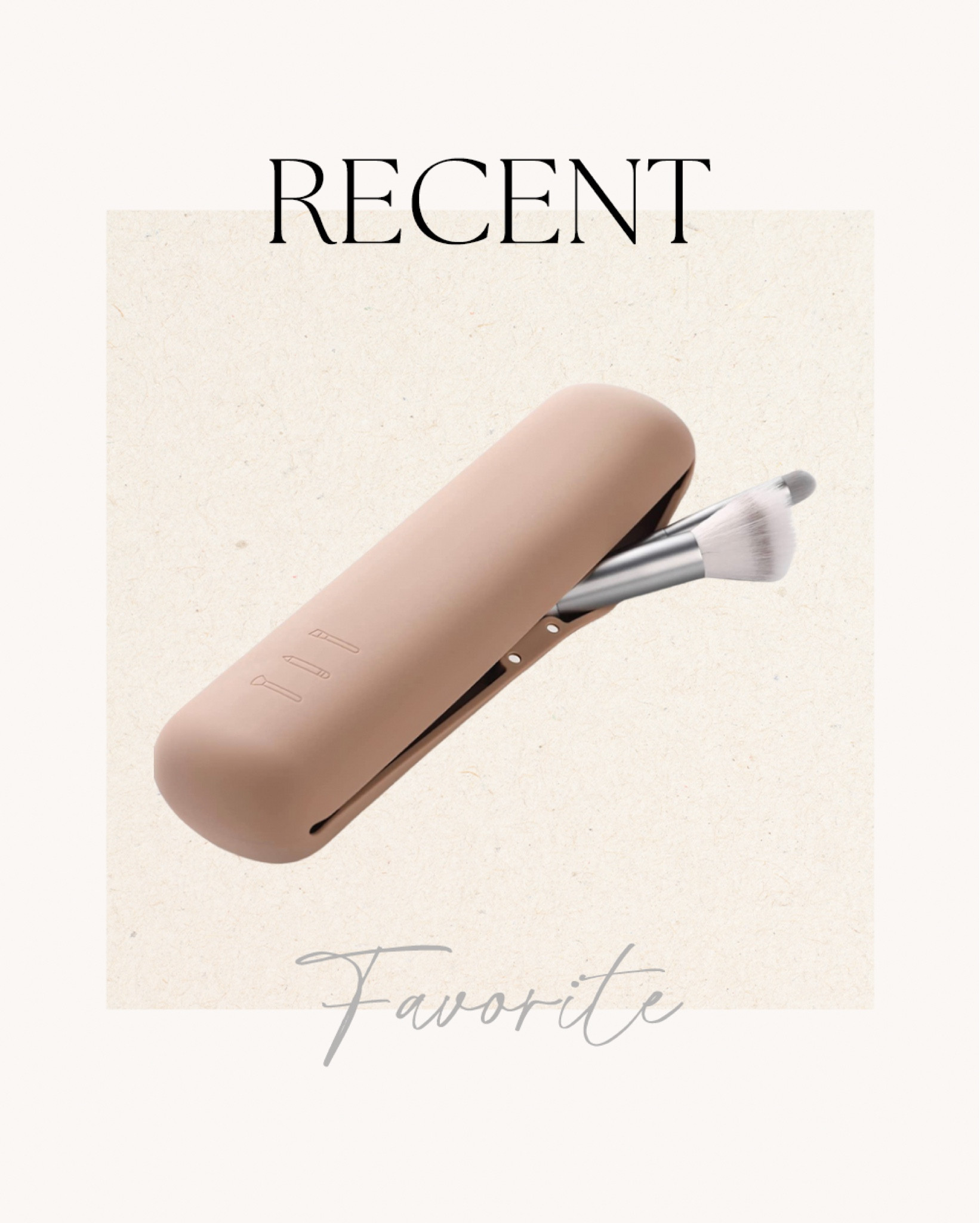 Recent favorite: makeup silicone holder for travel / everyday errands. Love this and that it protects not only my brush but my bag!🫶🏼 prettiest nude color! 

Amazon find, silicone brush holder 

#LTKbeauty #LTKunder50