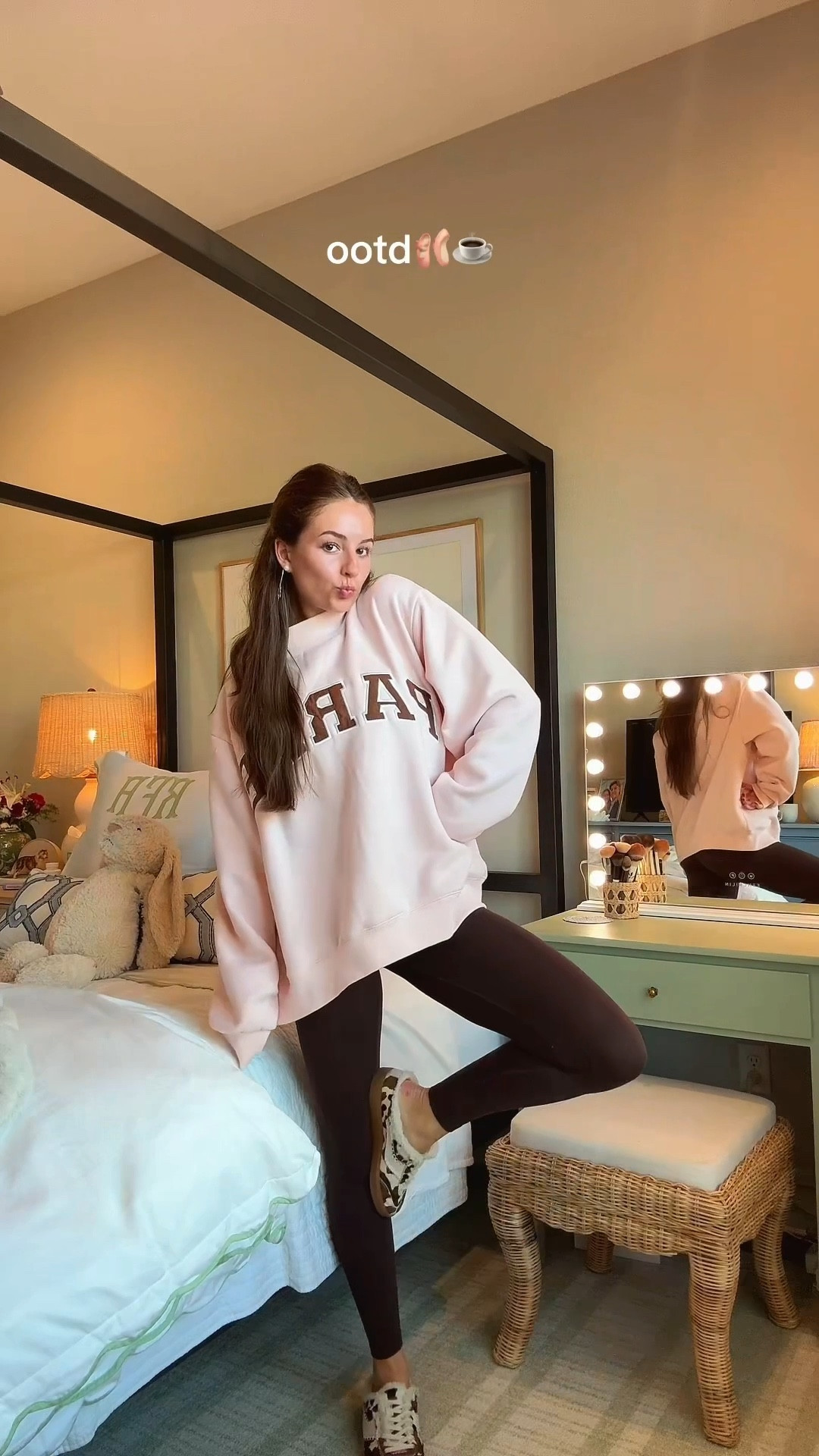 outfit + jewelry + shoes details! i get a l/xl in parke sweatshirts🤎

#LTKootd