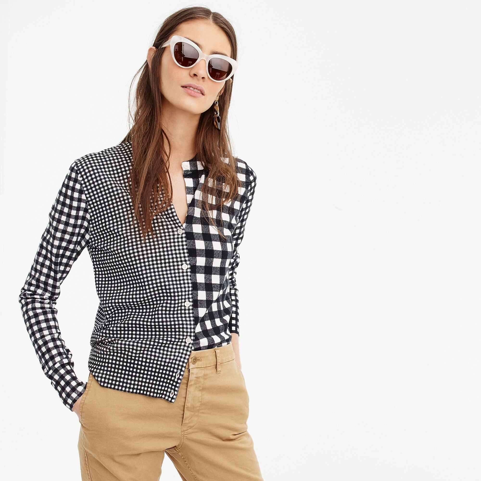 Cotton Jackie cardigan in gingham | J. Crew US