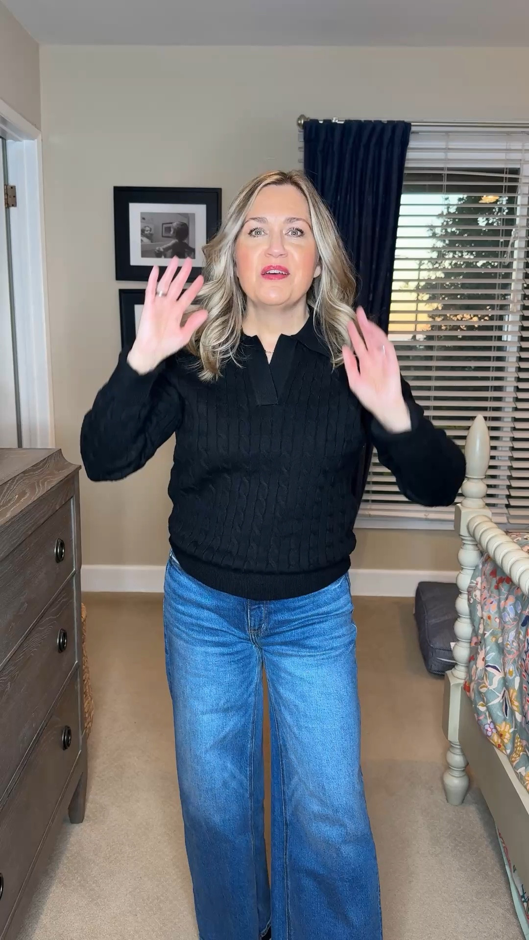 Simple black & denim outfit! It always works! 

#LTKPetite #LTKspring #LTKOver40