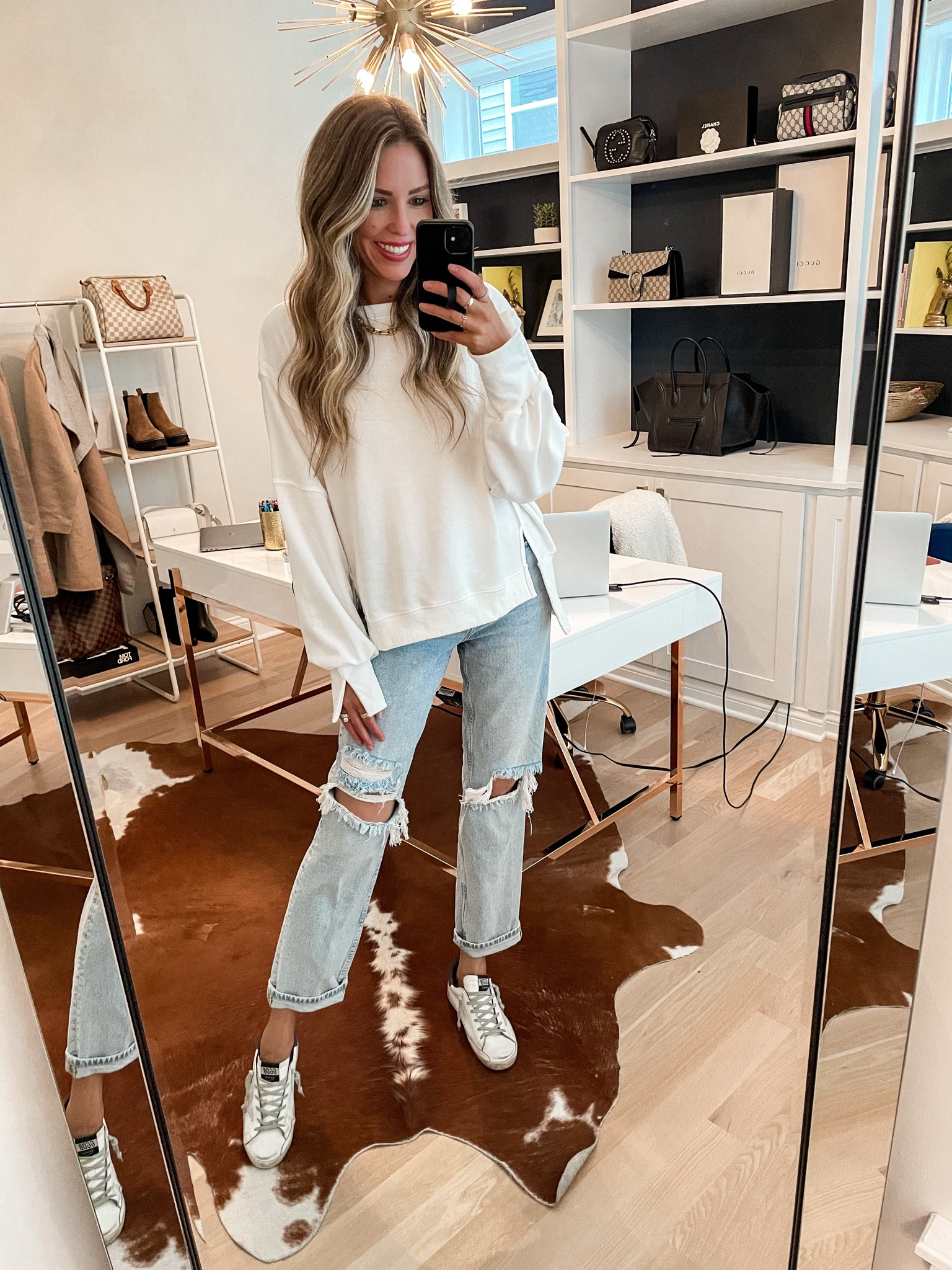 Fall outfits / oversized sweater / amazon fashion 

Small in the top 

#LTKunder100 #LTKshoecrush #LTKstyletip