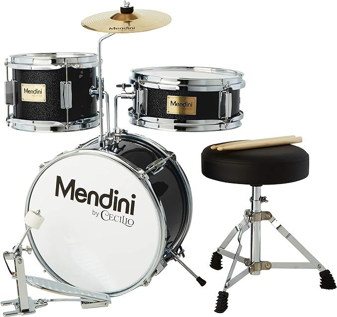 Mendini By Cecilio Kids Drum Set - Junior Kit w/ 4 Drums (Bass, Tom, Snare, Cymbal), Drumsticks, ... | Amazon (US)