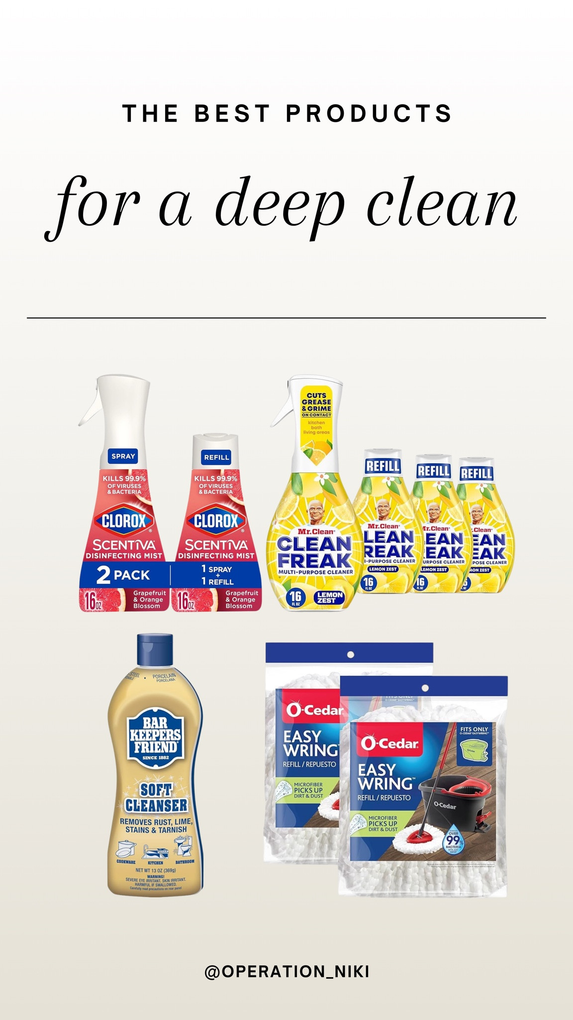 From the kitchen to the bathroom, you’ll want to use these deep cleaning products for your home!

Follow for more @OPERATION_NIKI on IG, TikTok, & Facebook

sahm, home essentials, mom hacks, organized home, mom must haves, cleaning tips, organization, bedroom clean, cleaning, organization, cleaning tools, mattress vacuum, house odors, house spray, christmas gifts, fall outfit inspo, holidays, cleaning, motivation, clean with me, cleaning tips, scrub daddy 

#LTKHoliday #LTKSeasonal #LTKCyberWeek